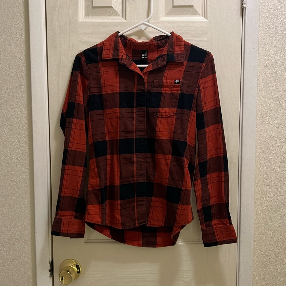 FOX - Rust and black flannel - Size XS